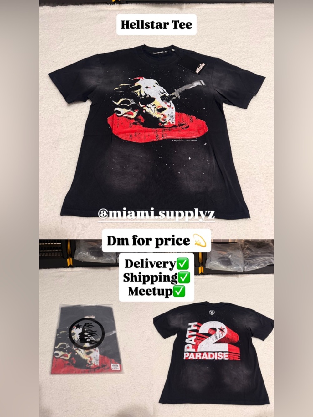 Tee Kids Graphic Shirt - Black with Red Accent